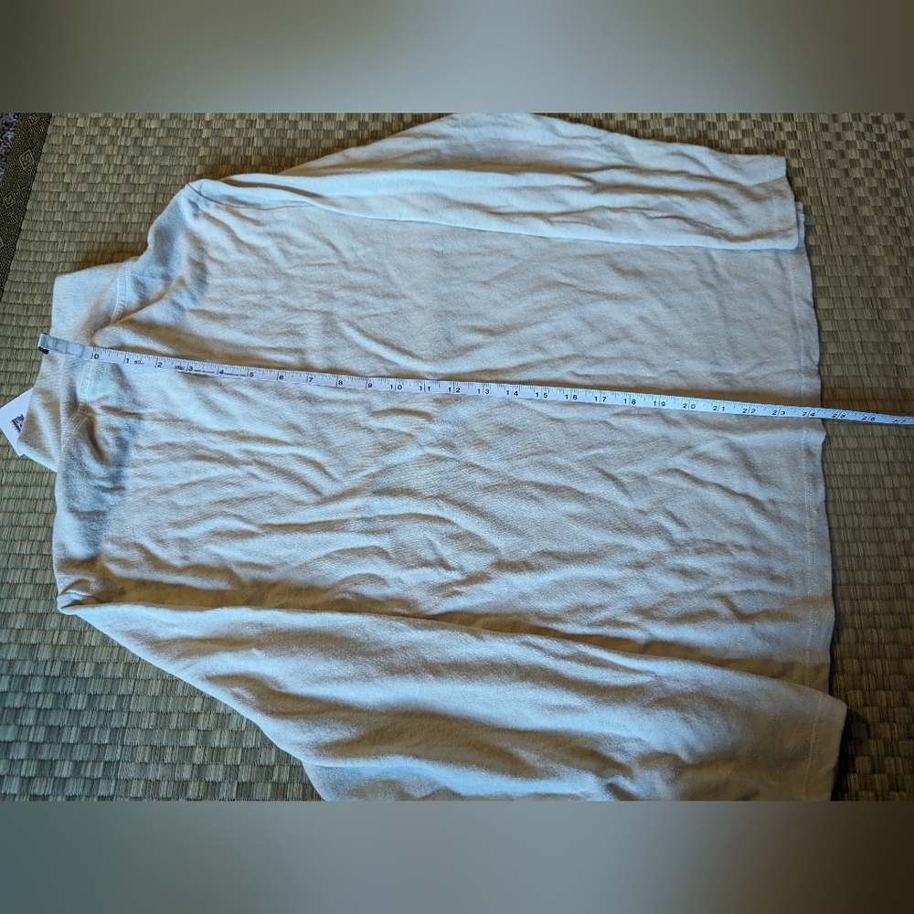 NWT Jungmaven IWEYOU Hemp Merino Wool Sweatshirt Washed White Men's Size Small - Picture 5 of 5
